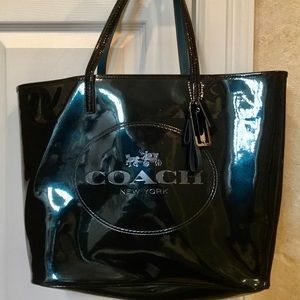 Coach Patent Leather Shoulder Bag